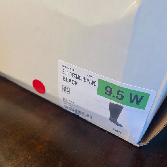 St John’s Bay Black Dexmore Boots 9.5 wide New - Picture 5 of 6